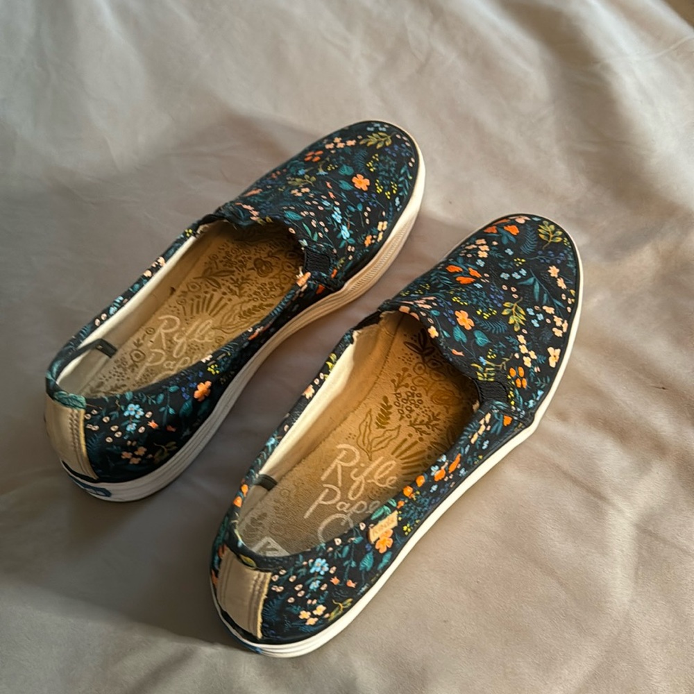 Keds Rifle Paper Co Triple Decker Wildwood Slip On Sneakers Size 11